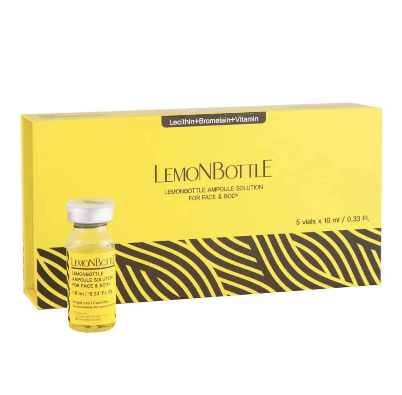 LEMON BOTTLE FOR FAT BURNER 5X10ml VIALS (MADE IN KOREA)