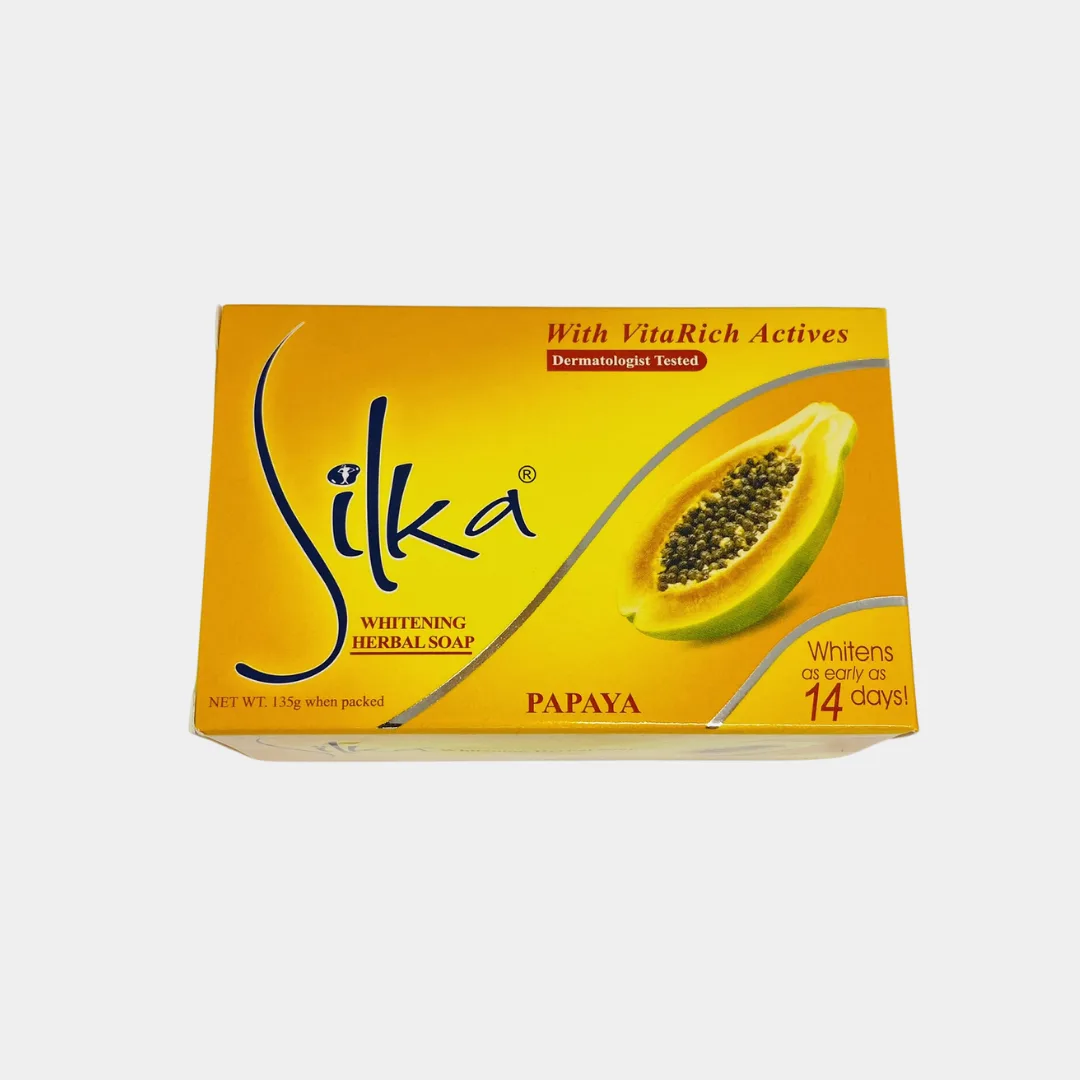 SILKA WHITENING HERBAL WITH PAPAYA SOAP 135g