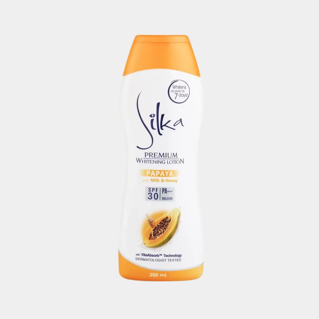 SILKA PREMIUM WHITENING LOTION (PAPAYA WITH MILK &amp; HONEY)