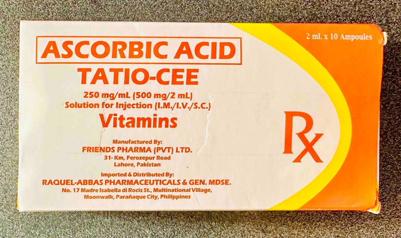 Vitamin C or Ascorbic Acid 500mg / 2mL